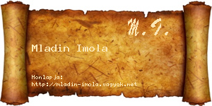 Mladin Imola névjegykártya